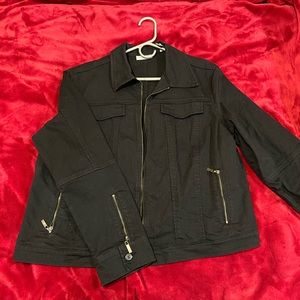 Black Valerie Stevens Jacket with zippers